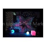 Wedding Celebrating Backdrop RGB LED Vision Curtain Pitch 15 cm in Pub DJ and Party