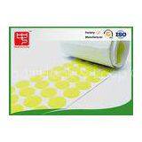 Roll Yellow Color Custom Hook and Loop Patches , 20 * 20mm Sticky Velcro Dots