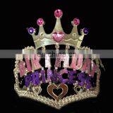 HEN-0046 Wholesale Bride To Be Badge Hen Night Party Plastic Pink Tiara Crown thumbnail-1