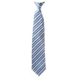 Striped White Mens Silk Necktie Extra Long Knit