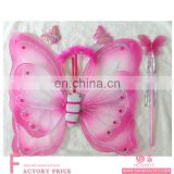 Bulk chicken water led belly dance wings pink Double Butterfly Wing Set