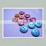 14mm Natural Flower Shape Wooden Coat Sewing Button /Brass Magnet Button For Leather Bags thumbnail-5