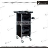Wholesale hair coloring station hair salon trolleys with rolling wheels