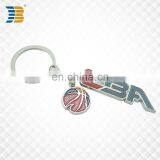 Custom Made Metal Painted 3D Basketball and Letters Keychain thumbnail-2