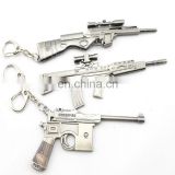 custom metal gun keychain