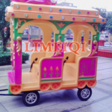 14 Seats Animal Train Funfair Rides Elephant Electric Track Train thumbnail-2