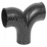 Double 1⁄4 Bend of CISPI 301 ASTM A888 No-Hub Cast Iron Soil Fittings for Sanitary and Storm Drain, Waste and Vent Pipes