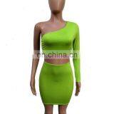 Wholesale Matching Two Piece Set Women Clothing Top and Skirt Dress Sets thumbnail-4