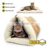PET PALACE 2-in-1 Pet Bed Snooze Tunnel and Mat for Pets Cats Dogs and Kittens for Travel or Home thumbnail-3