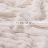 Custom New Design Ultra-soft Warm and Strong Jacquard Striped Flannel Fleece Blanket Winter Blankets for Home thumbnail-1