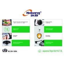 7.0L Multi Function Hot Pot Noodles Electric Cooker With Steamer & 2 Rotary Knobs thumbnail-2