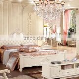 Factory direct sale europe luxury american style wooden bed