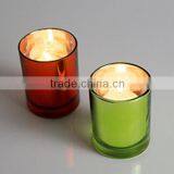 Hand Made Cylindrical Red and Green Decorative Candle Holder thumbnail-1