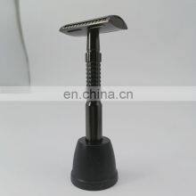 Female 10cm Gun Black Personalized Closed Comb Safety Razor With Tiwn Blade thumbnail-5
