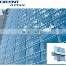 Modern Design Exterior Hidden Top Roof Glass Skylight Aluminium Curtain Walls thumbnail-3