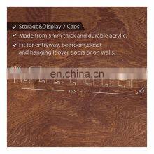 Hat Rack Holder,Acrylic Hanger With 7 Hooks,Baseball Caps Rack for Closet Door Wall Mount thumbnail-3