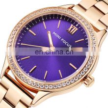 Mini Focus 0043L  Brand Luxury Women Diamond Wrist Watches Elegant Minimalist Simple Dial Quartz Clock Lady relojes de mujer