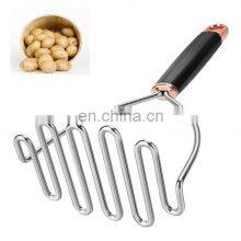 Potato Masher, Heavy Duty Mashed Potatoes Masher, Metal Wire Masher Kitchen Tool thumbnail-1