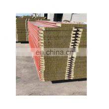 Exterior PU Environmental Heat Insulation Sandwich Panel Rock Wool Price Rock Wool Insulation ce Metal Carved Sandwich Panel