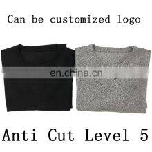 Custom Logo HPPE Black Gray Anti-cutting Clothing Level 5 Jacket Protection Cut Resistant Safety Work Clothes thumbnail-4