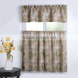 2 TIERS AND 1 VALANCE 3PIECE SET KITCHEN CURTAIN thumbnail-4