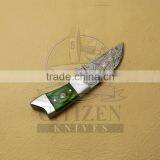 CITIZEN KNIVES, BEAUTIFUL CUSTOM HAND MADE DAMASCUS STEEL SKINNER KNIFE thumbnail-4