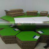 Green Honeycomb Paper Cardboard From Shenzhen Honeycomb Paper Packaging Company From China for Exbition