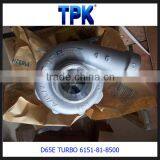6D125,6D125-1,6D125E-2,S6D125,S6D125-1 Turbocharger 6151-81-8500 thumbnail-3