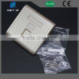 Single Dual Port Network Lan Faceplate / Simplex ST SC Fiber Optic Face Plates / Wall Socket Faceplate Termination Block thumbnail-3