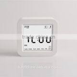 Best Teenager Home Promotional Gift OEM Multi-function Smart Digital Rotation Control Auto Light LCD Bedside Alarm Table Clock thumbnail-4