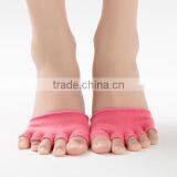 Comfortable Anti Slip Sports Yoga Socks 5 Half Toe Pilates Socks thumbnail-6