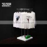 ZJF Portable Metal Display Rack Garment Stainless Steel Rack Display thumbnail-1