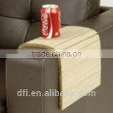 61134 Competitive price stable high quality customized furniture parts sofa accessory oak armrest with tray