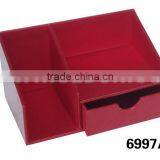 PU Desk-top Organizer With Drawer thumbnail-1