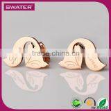 Express In Spanish Stainless Steel Rose Gold Dog Earrings thumbnail-1