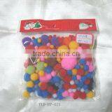 School Supplier Creativity DIY Toys Mix Color Polyester Pompoms thumbnail-1