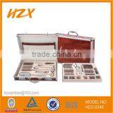 High Quality Gold-plating Stainless Steel 72pcs Dinner Set With Alumium Box