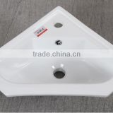 Bathroom triangle Ceramic hand wash basin sizes