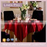 LinenPro China Supplier Red Oriental Tablecloth Decorative 120 Round Table Cloth