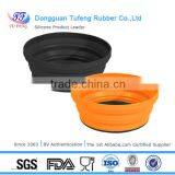 100% Food Grade High Quality Flexible Silicone Folding Mixing Bowl thumbnail-1