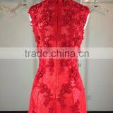 (JBH2016-8) MARRY YOU Real Sample Red Lace Evening Dress 2016 thumbnail-4
