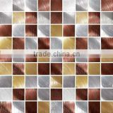 luxury colored square metal mosaic tile
