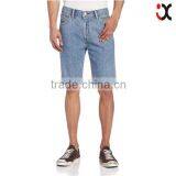 2015 Zip Closure Light Stonewash Straight Fit Short Men Cheap Wholesale Jeans JXZ041 thumbnail-1