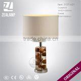 DIY Wooden Ball Resin Luxury Unique Amber Table Lamps Modern Hotel Table Lamp thumbnail-2