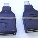 Black Color Displayport Female to Mini Displayport Male Adapter Cabletolink