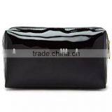 High Quality Black Mirror Leather Cosmetic Bag thumbnail-3