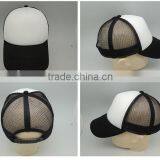 Cheap High Quality Black 6 Panel 100% Cotton Mesh Blank Trucker Hat thumbnail-6