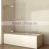 T1233 high quality Folding Bathtub Frameless Tempered Glass shower bathtub screen glass folding bl-056