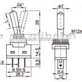 Mini Toggle Switch,Factory Supply CE&RoHS 2a 250vac Toggle Switch thumbnail-5