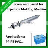 PE PVC ABS PP High Speed Single Screw Barrel for Injection Molding Machine